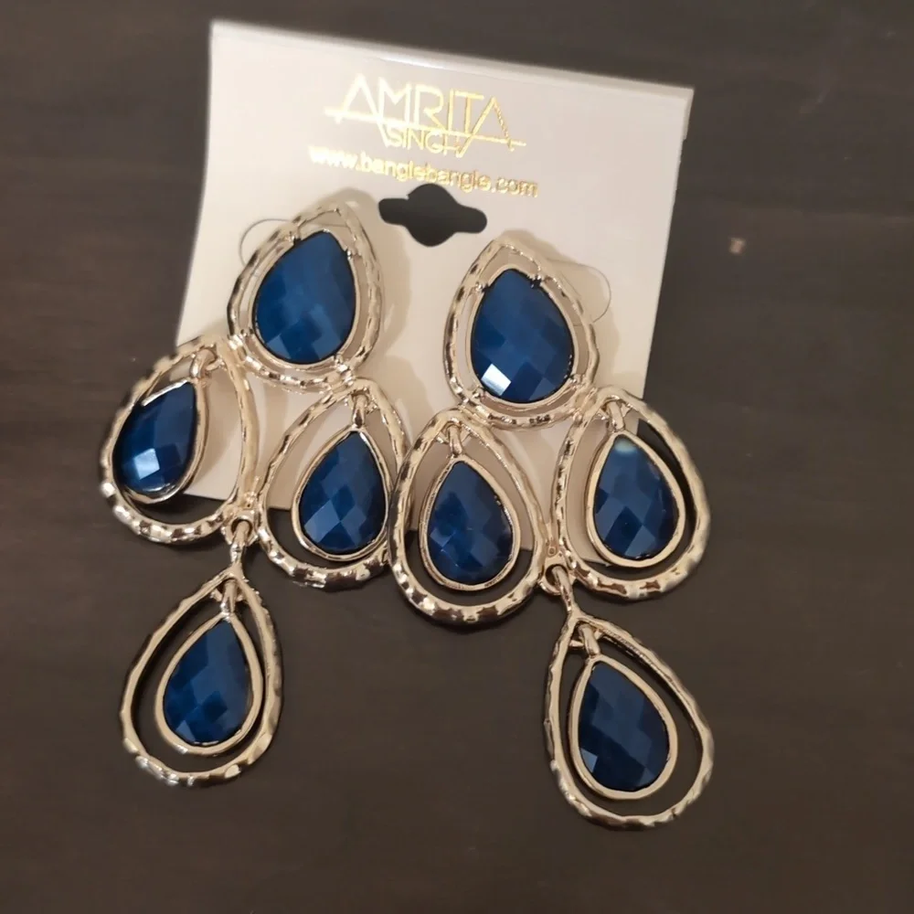 Amrita Singh Navy earrings